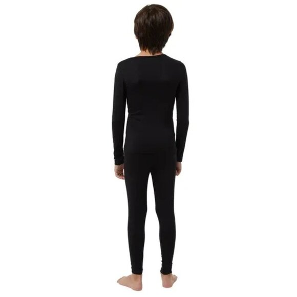 32 Degrees Lg Kids Heat Baselayer Top Long Sleeve Thermal Stretch Winter Shirt - Picture 13 of 15